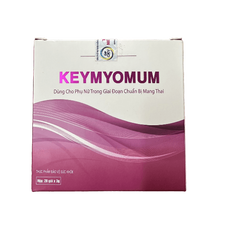Viên Uống Bổ Trứng Keymyomum - Tăng Khả Năng Thụ Thai, Cải Thiện Chất Lượng Trứng, Hỗ Trợ IUI/IVF - Hộp 20 Gói x 3g